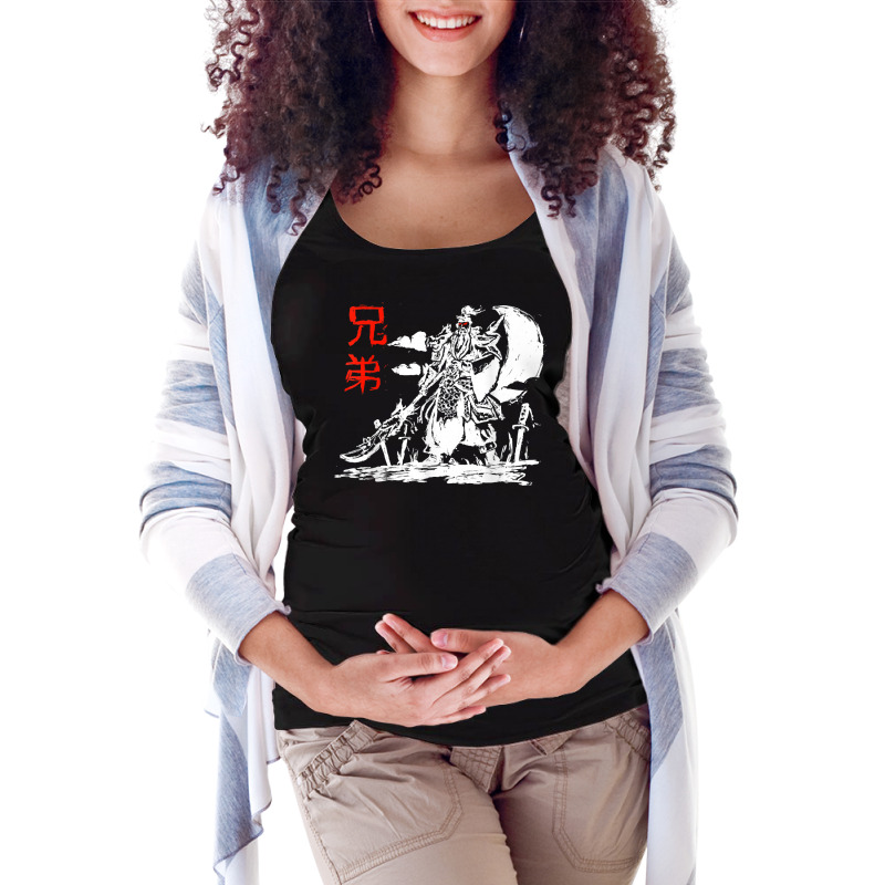 Japanese Warrior Samurai Ninja Art Kanji Design T Shirt Maternity Scoop Neck T-shirt by cm-arts | Artistshot