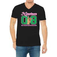 J15 Nineteen 08 Founder's Day Aka Women Hand Sign Tank Top V-neck Tee | Artistshot