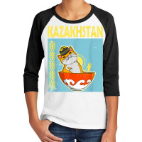 Yurta Republic Of Kazakhstan Qazaqstan Kazakh Flag T Shirt Youth 3/4 Sleeve | Artistshot