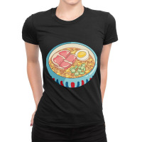 Ponyo Ramen Ladies Fitted T-shirt | Artistshot