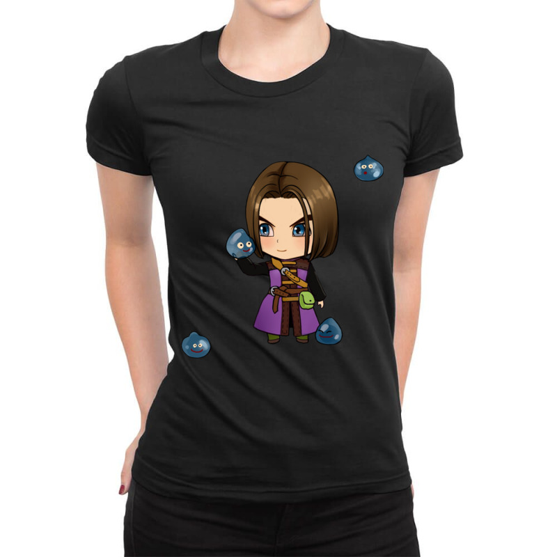 Luminary Hero Dragon Quest Xi Ladies Fitted T-Shirt by cm-arts | Artistshot