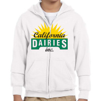 California Dairies Youth Zipper Hoodie | Artistshot