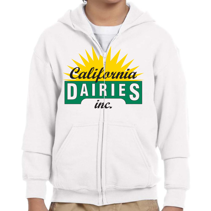 California Dairies Youth Zipper Hoodie | Artistshot