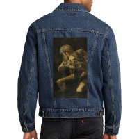 Francisco Goya Saturn Devouring His Son Men Denim Jacket | Artistshot