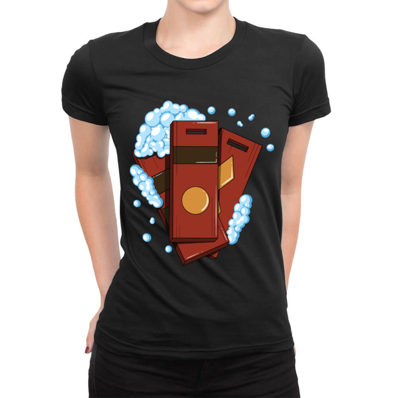 Spirited Away Bath Tokens Ladies Fitted T-Shirt by cm-arts | Artistshot