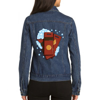 Spirited Away Bath Tokens Ladies Denim Jacket | Artistshot