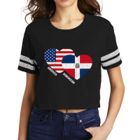 Dominican Republic Flag Shirt Half Dominican American Pride Premium T Scorecard Crop Tee | Artistshot