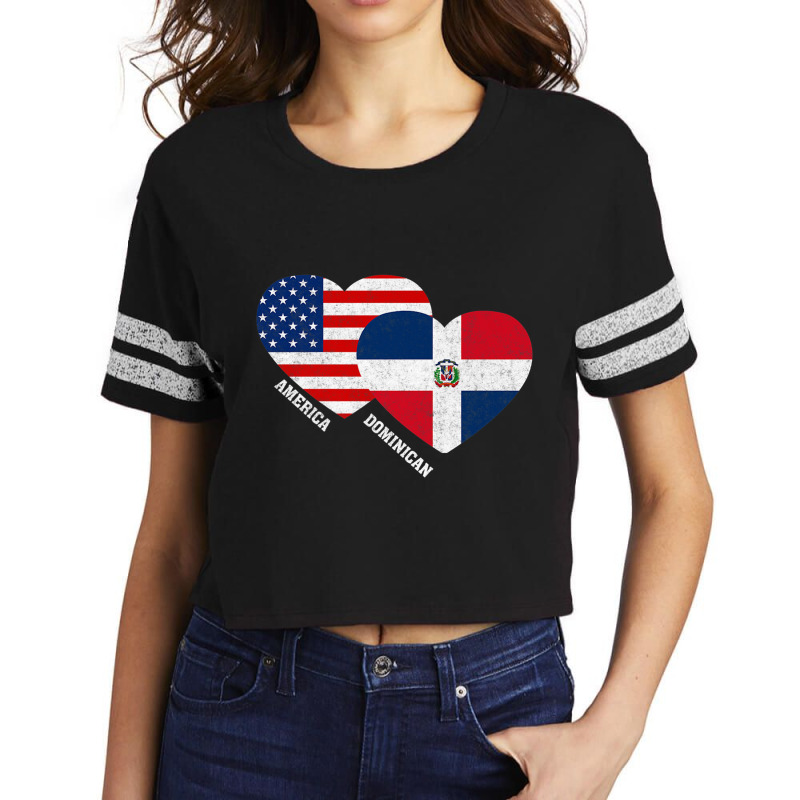 Dominican Republic Flag Shirt Half Dominican American Pride Premium T Scorecard Crop Tee by cm-arts | Artistshot