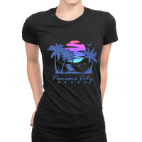 Panama City Beach Florida Vacation Trip Retro Vintage Sunset Pullover  Ladies Fitted T-shirt | Artistshot