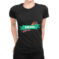 Greggs - Funny Sausage Roll Ladies Fitted T-shirt | Artistshot