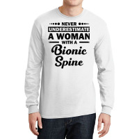 Funny Bionic Spine Surgery Recovery Gift Back Spinal Fusion Long Sleeve Shirts | Artistshot