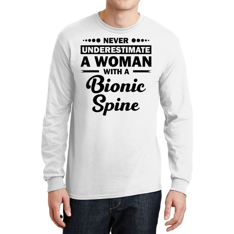 Funny Bionic Spine Surgery Recovery Gift Back Spinal Fusion Long Sleeve Shirts by JaronKennedy | Artistshot