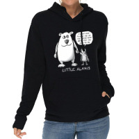 Little Alanis And Her Cross-eyed Bear ( On Darker Colors) Lightweight Hoodie | Artistshot