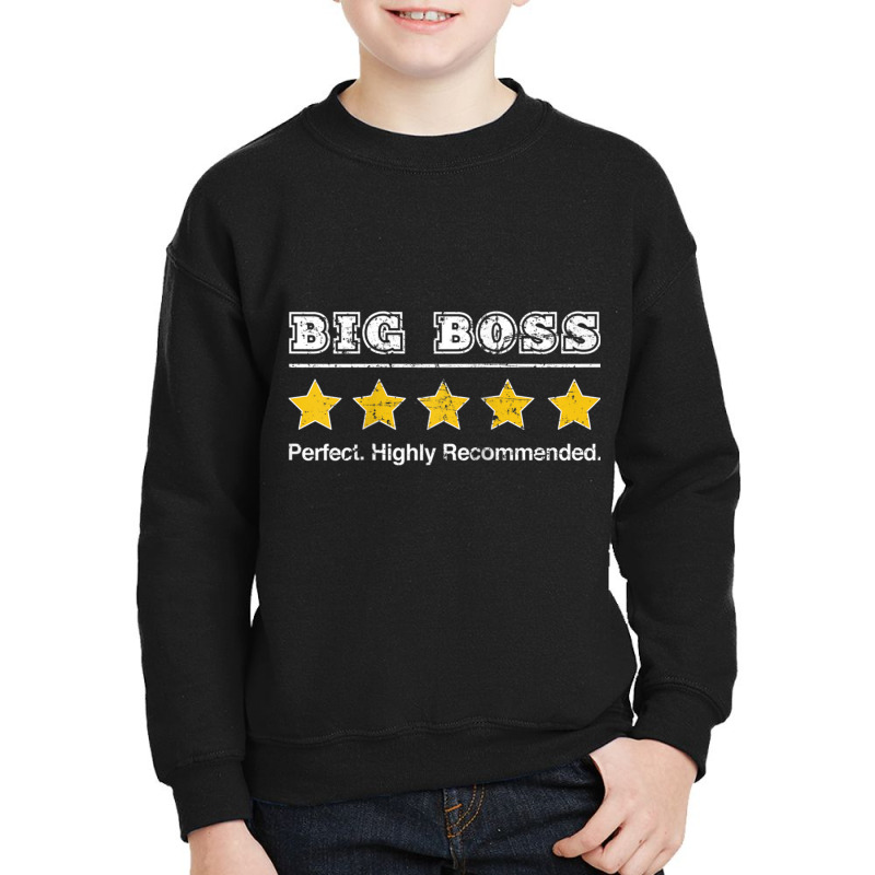 Mens Big Boss 5 Star Review. Perfect Funny Gift For Dad Big Boss Ragla Youth Sweatshirt | Artistshot