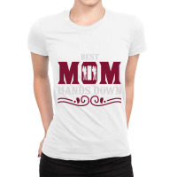 Best Mom Hands Down Ladies Fitted T-shirt | Artistshot