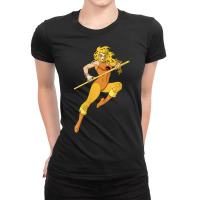 Womens Thundercats Cheetara Portrait V Neck T Shirt Ladies Fitted T-shirt | Artistshot