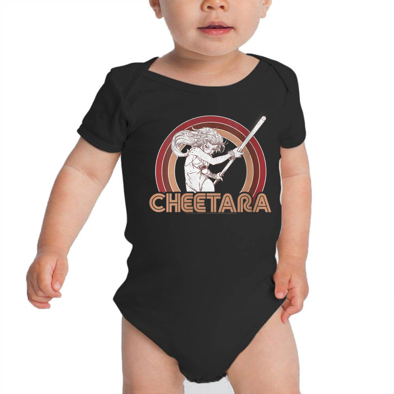 Womens Thundercats Cheetara Retro Rainbow V Neck T Shirt Baby Bodysuit by cm-arts | Artistshot