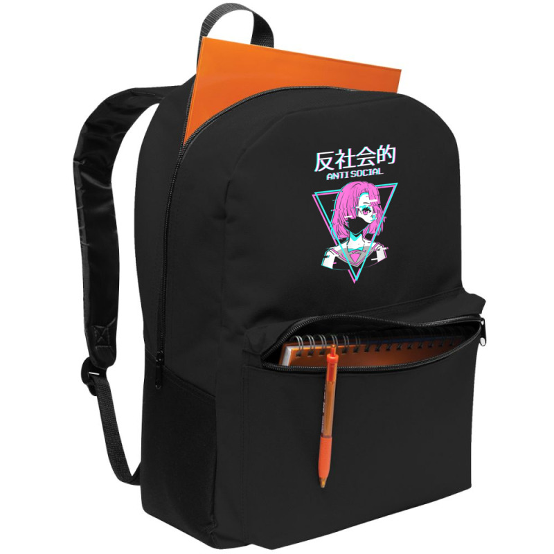 Antisocial Vaporwave Anime Girl Japanese Indie Alt Aesthetic Backpack | Artistshot