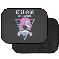 Antisocial Vaporwave Anime Girl Japanese Indie Alt Aesthetic Rear Car Mat | Artistshot