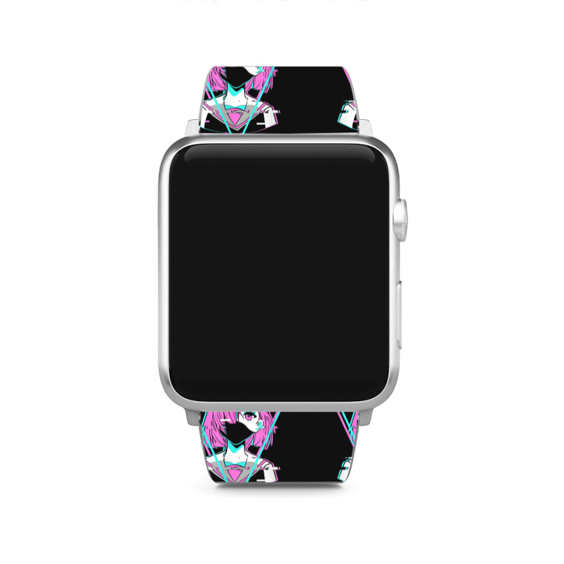 Antisocial Vaporwave Anime Girl Japanese Indie Alt Aesthetic Apple Watch Band | Artistshot