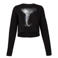 Tornado Hurricane Lightning Bolt Storm Cloud Strikes Sky Cropped Sweater | Artistshot