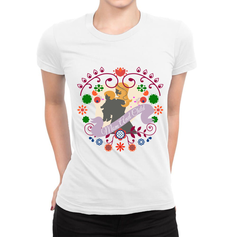 Mom And Child  T Shirts Fitted Ladies Fitted T-Shirt by MOSESWOODS | Artistshot