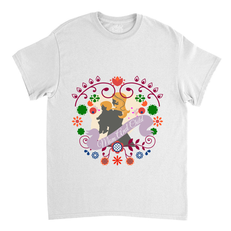 Mom And Child  T Shirts Fitted Classic T-shirt by MOSESWOODS | Artistshot