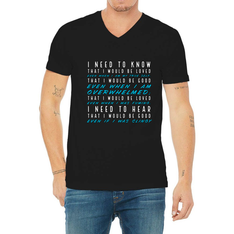 That I Would Be Good V-Neck Tee by cm-arts | Artistshot