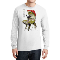 Mushroom Hat Samurai Frog Vintage Japanese Warrior T Shirt Long Sleeve Shirts | Artistshot