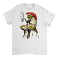 Mushroom Hat Samurai Frog Vintage Japanese Warrior T Shirt Classic T-shirt | Artistshot