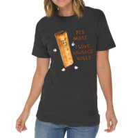 I Love Sausage Rolls Vintage T-shirt | Artistshot