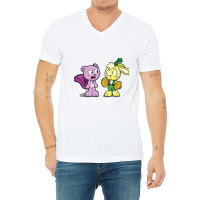 Poppy Playtime Chapter 2 Candy Cat And Bunzo Banny V-neck Tee | Artistshot