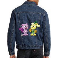 Poppy Playtime Chapter 2 Candy Cat And Bunzo Banny Men Denim Jacket | Artistshot