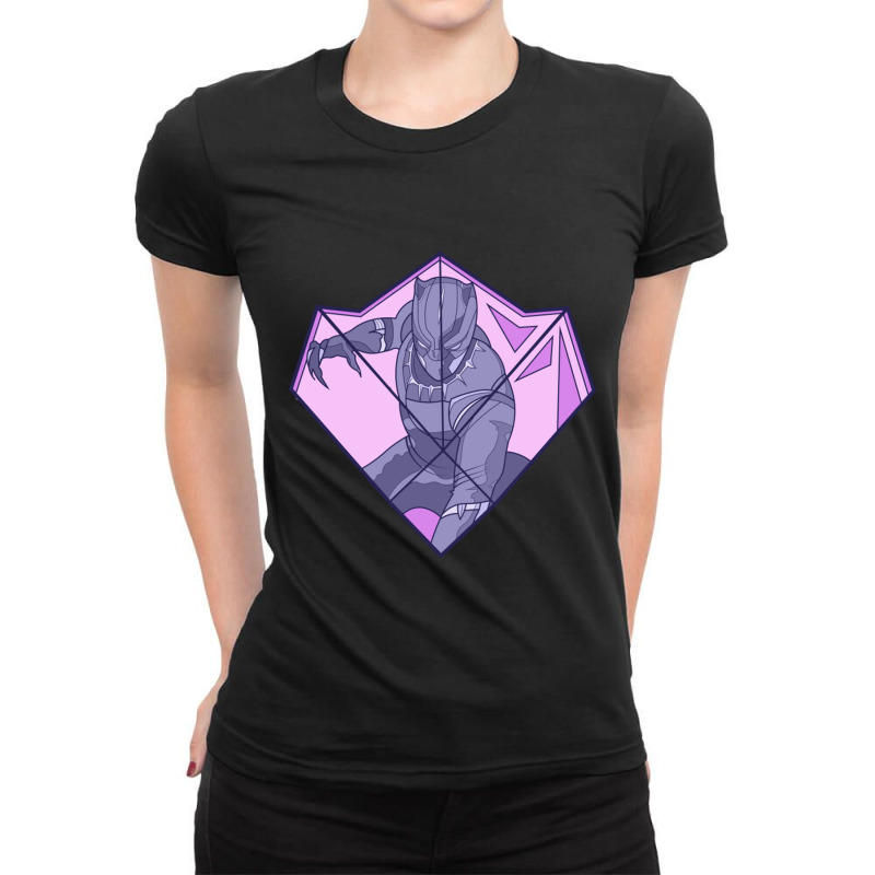 Black Panther Ladies Fitted T-Shirt by cm-arts | Artistshot