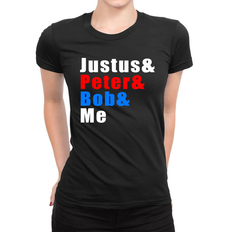 Justus & Peter & Bob & Me Ladies Fitted T-Shirt by waroenk design | Artistshot