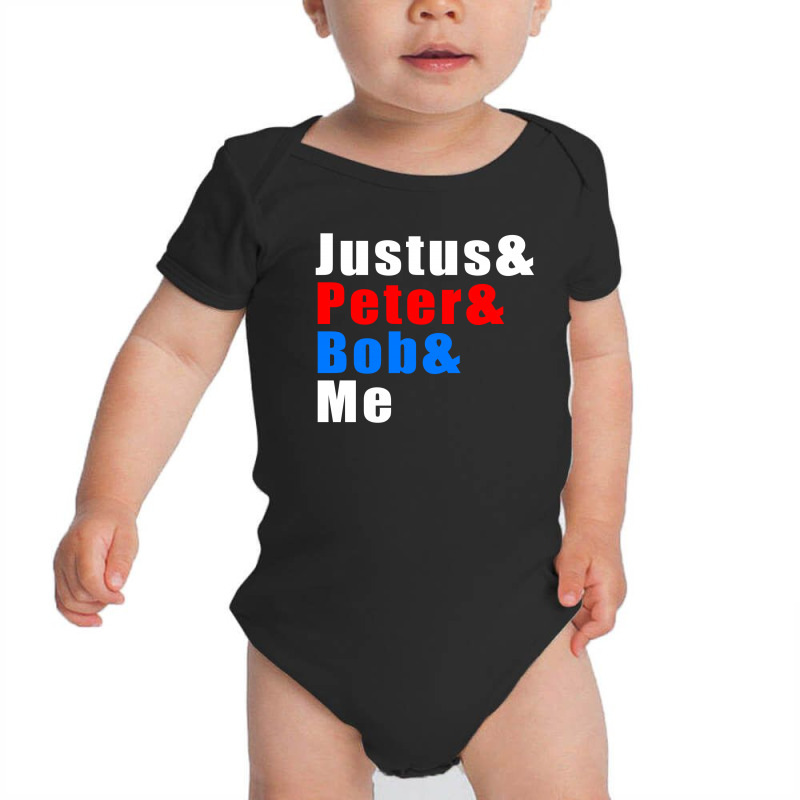 Justus & Peter & Bob & Me Baby Bodysuit by waroenk design | Artistshot