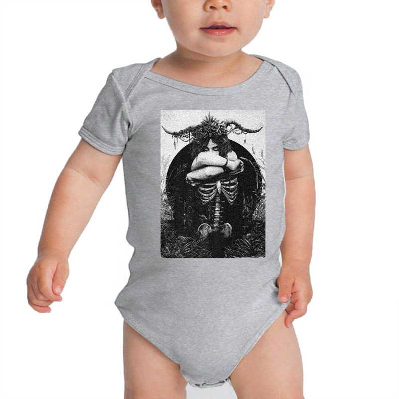 Occult Gothic Dark Satanic Unholy Witchcraft Grunge Emo Goth Premium T Baby Bodysuit by cm-arts | Artistshot