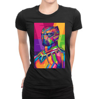 Black Panther Wpap Style Ladies Fitted T-shirt | Artistshot