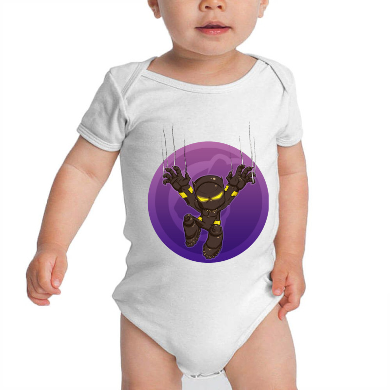 Chibi Panther Baby Bodysuit by cm-arts | Artistshot