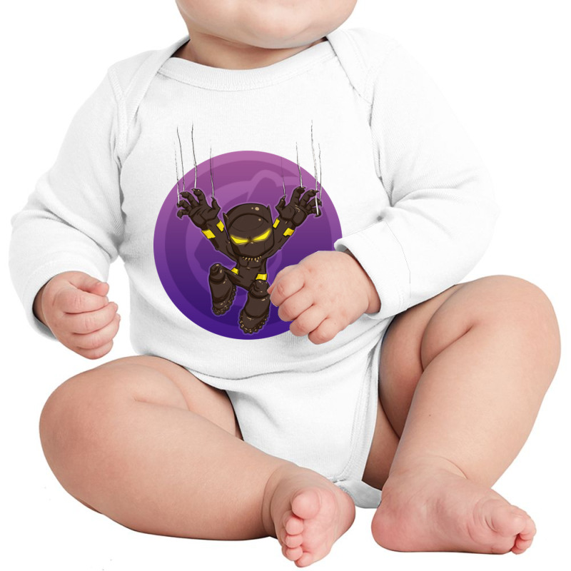 Chibi Panther Long Sleeve Baby Bodysuit by cm-arts | Artistshot