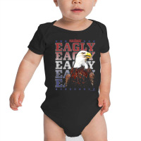 Peacemaker Eagly Text Stack T Shirt Baby Bodysuit | Artistshot