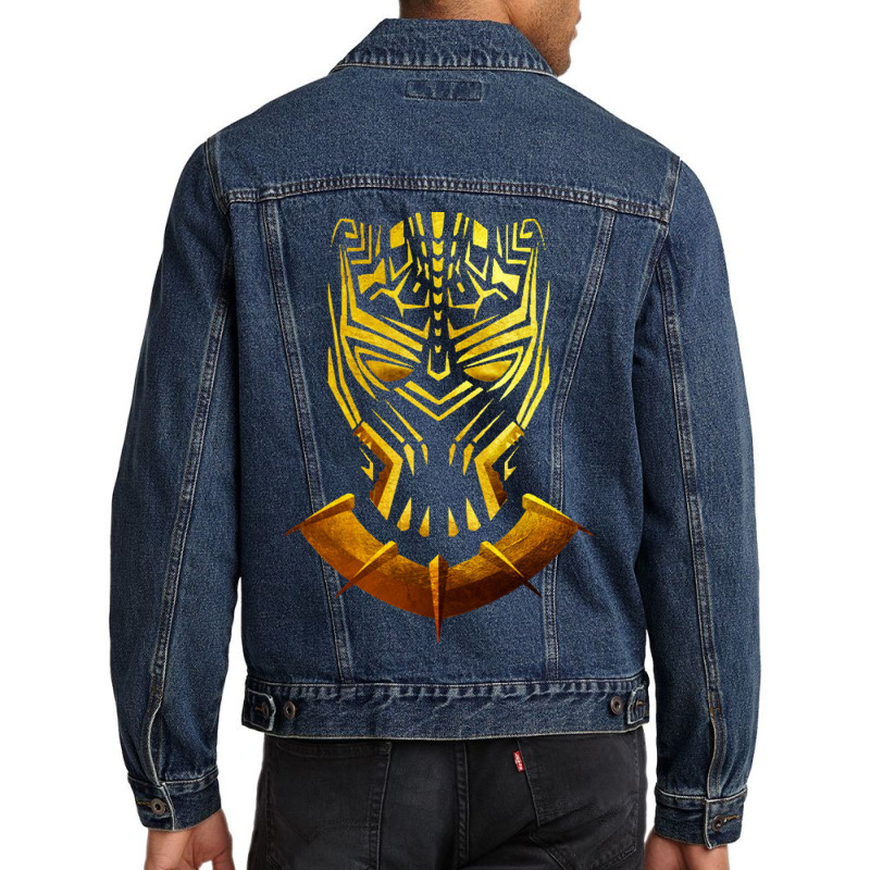 Golden Jaguar Men Denim Jacket by cm-arts | Artistshot