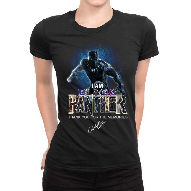 I Am Black Panther Ladies Fitted T-Shirt by cm-arts | Artistshot