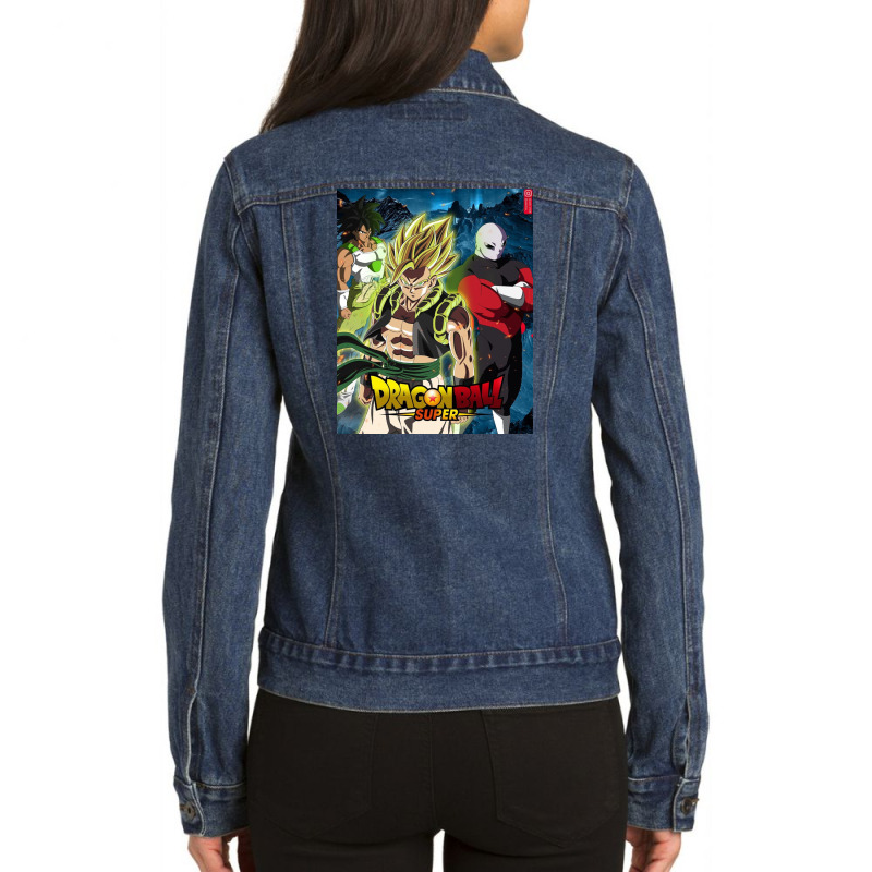 Dragonball Movie Ladies Denim Jacket by manulious | Artistshot