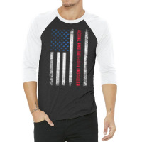 American Flag Aerial And Satellite Installer T Shirt 3/4 Sleeve Shirt | Artistshot