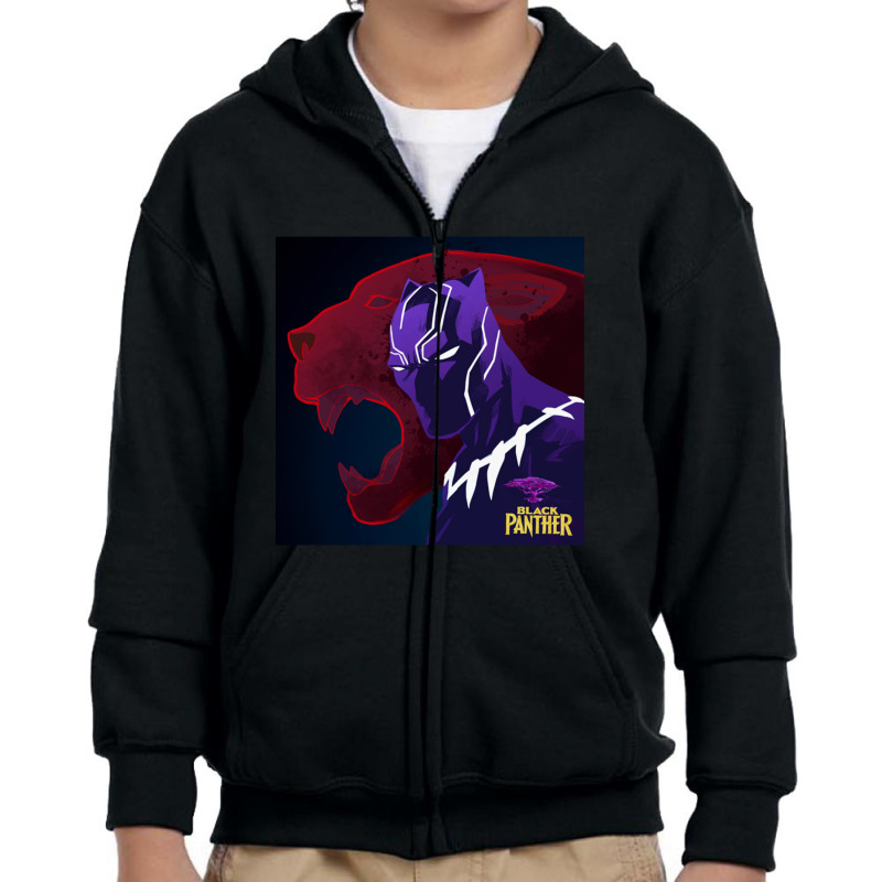 Panther Youth Zipper Hoodie by cm-arts | Artistshot