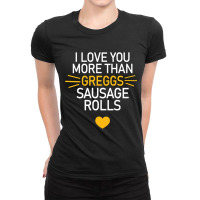 Vegan Greggs Sausage Roll Ladies Fitted T-shirt | Artistshot