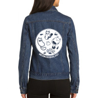 Cats Love Microbiology Ladies Denim Jacket | Artistshot