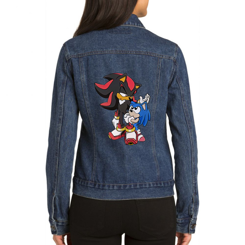 Classic Style 2 Hedgehog Cute Ladies Denim Jacket by valeriadeansx | Artistshot