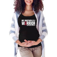 My Brother Is A Warrior Brain Aneurysm Awareness Premium T Shirt Maternity Scoop Neck T-shirt | Artistshot